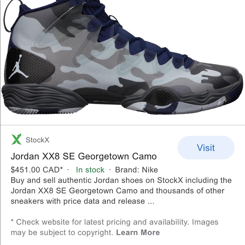 AIR JORDAN 28 SE GEORGETOWN CAMO